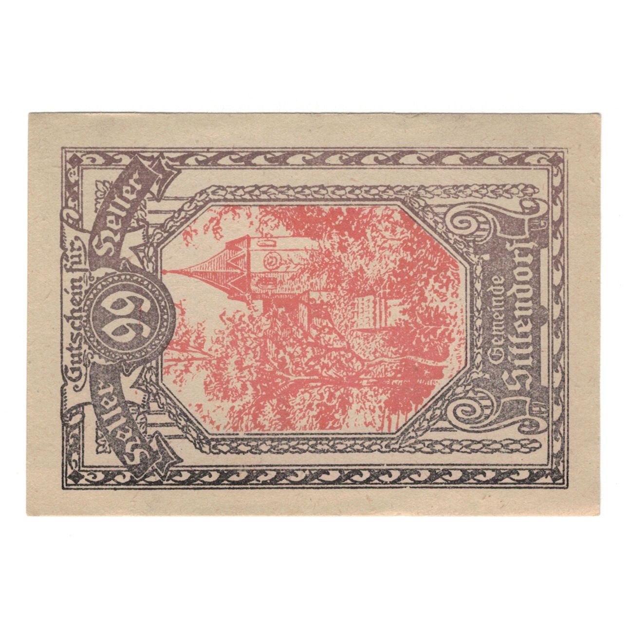 Banknote, Austria, Sittendorf N.Ö. Gemeinde, 99 Heller, Texte 2, AU(55-58)