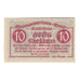 Banknote, Austria, Wels O.Ö. Stadtgemeinde, 10 Heller, Eglise, 1920