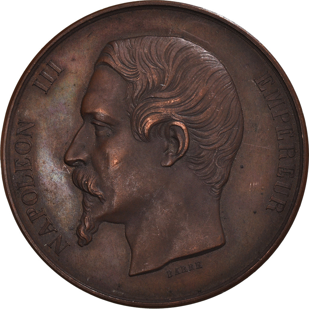 France, Médaille, Napoléon III, Lycée Impérial Saint-Louis, 1859, Barre