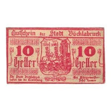 Banconote, Austria, Vöcklabruck O.Ö. Stadt, 10 Heller, Texte, 1919