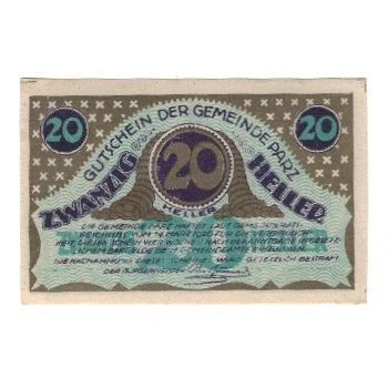 Banknote, Austria, Parz O.Ö. Gemeinde, 20 Heller, paysage 1, 1920, 1920-03-14