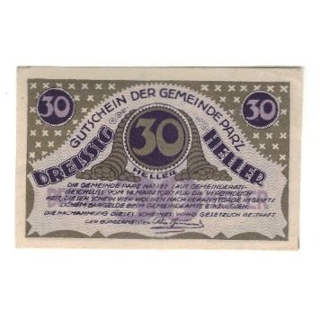 Banknote, Austria, Parz O.Ö. Gemeinde, 30 Heller, paysage 1, 1920, 1920-03-14