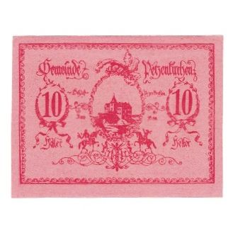 Billet, Autriche, Petzenkirchen N.Ö. Gemeinde, 10 Heller, valeur faciale, 1920