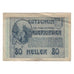 Biljet, Oostenrijk, Mauerkirchen O.Ö. Gemeinde, 80 Heller, Texte, 1920