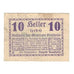 Billet, Autriche, Kirchheim O.Ö. Gemeinde, 10 Heller, Texte, 1920, 1920-08-01