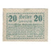 Billet, Autriche, Kirchheim O.Ö. Gemeinde, 20 Heller, Texte, 1920, 1920-08-01