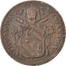 ITALIAN STATES, PAPAL STATES, Pius IX, Baiocco, 1851, Rome, Copper, AU(50-53)