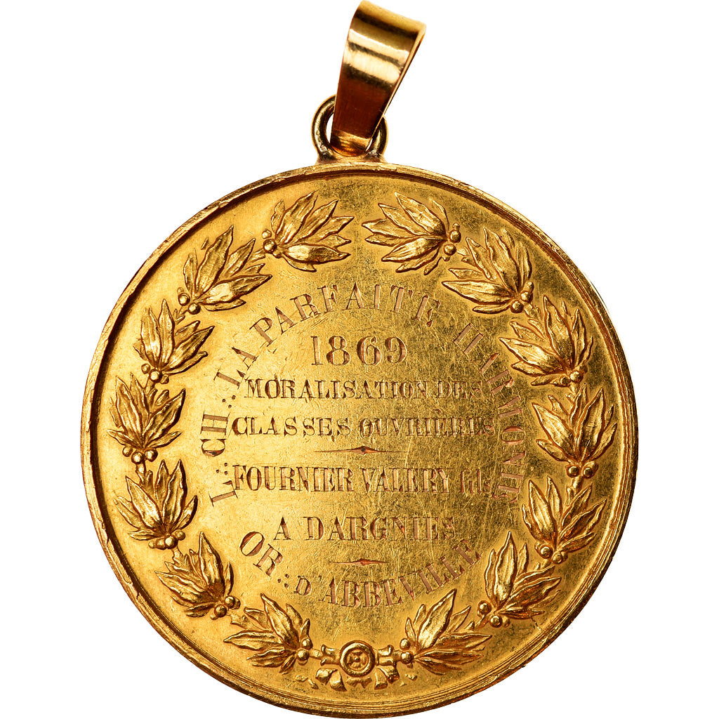 France, Médaille, Napoléon III, Loge Chapitrale La Parfaite Harmonie