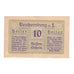 Banconote, Austria, Reichersberg O.Ö. Gemeinde, 10 Heller, Batiment, 1920