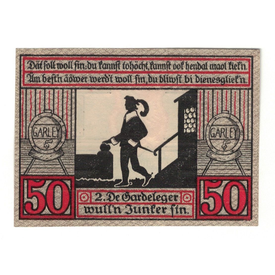 Banknote, Germany, Stendal Stadt, 50 Pfennig, personnage 1, 1921, 1921-07-15