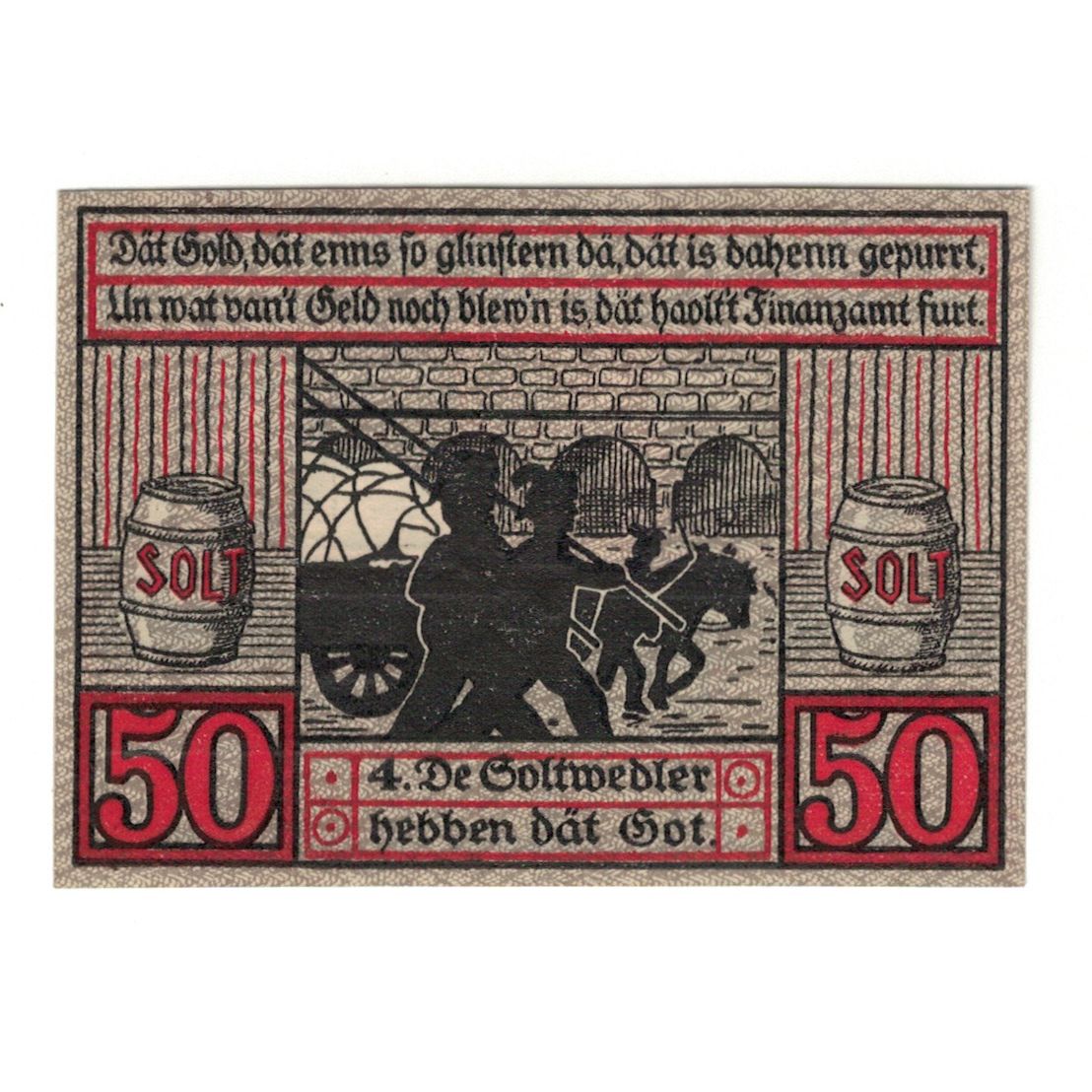 Banknote, Germany, Stendal Stadt, 50 Pfennig, personnage 3, 1921, 1921-07-15