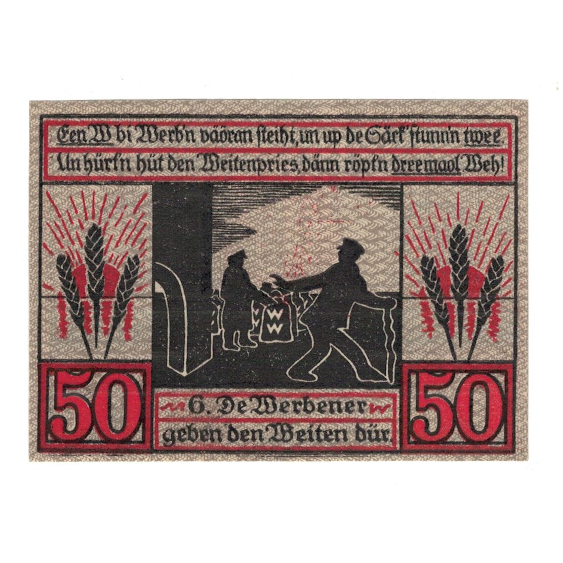 Banknote, Germany, Stendal Stadt, 50 Pfennig, personnage 5, 1921, 1921-07-15