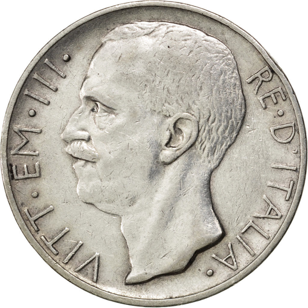 Italia, Vittorio Emanuele III, 10 Lire, 1927, Rome, Argento, BB, KM:68.2