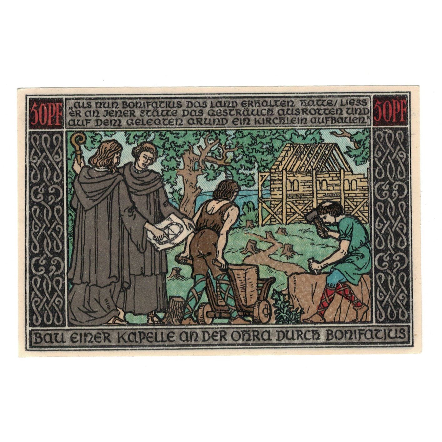 Banknote, Germany, Ohrdruf Stadt, 50 Pfennig, personnage 2, 1921, 1921-12-31