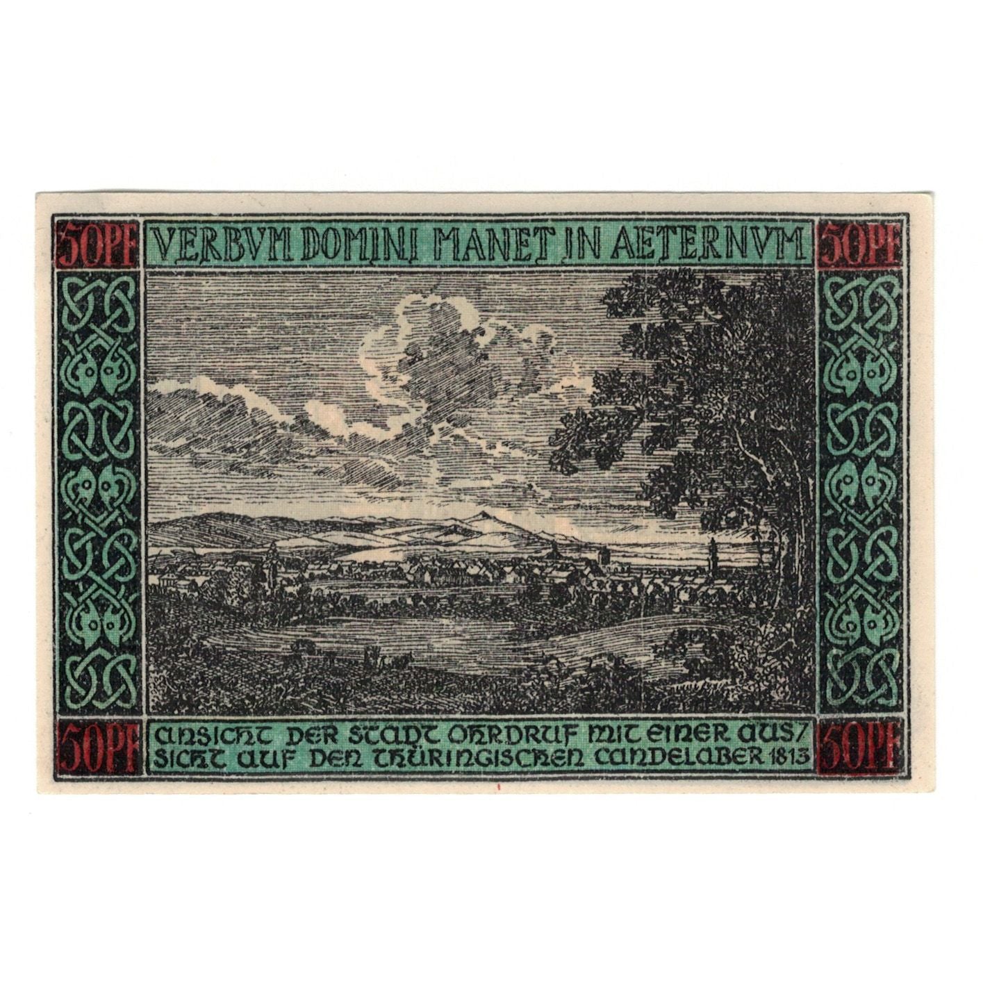 Banknote, Germany, Ohrdruf Stadt, 50 Pfennig, personnage 3, 1921, 1921-12-31