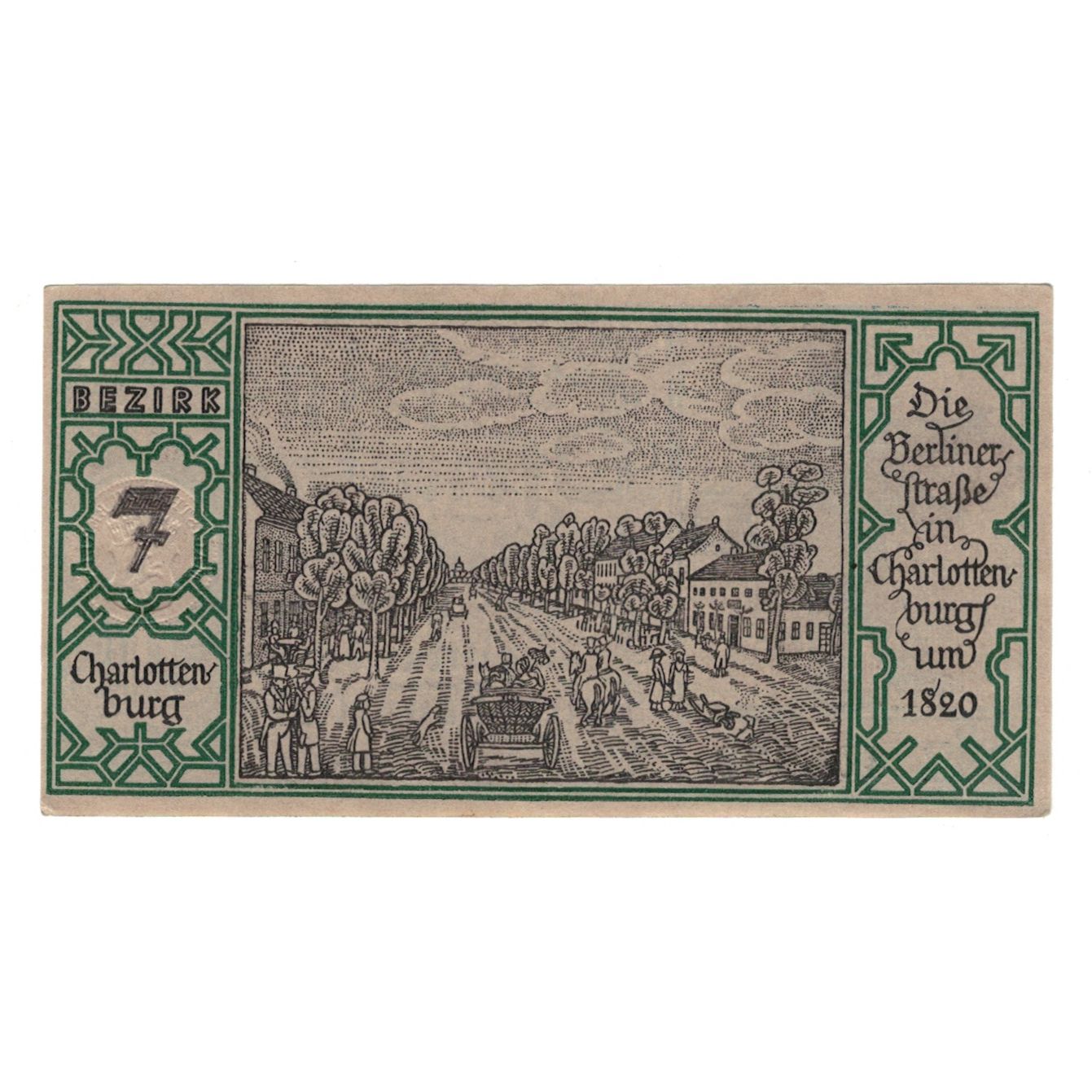 Banconote, Germania, Berlin Stadt, 50 Pfennig, rue 1, 1921, 1921-09-09, SPL-