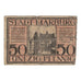 Banknote, Germany, Marburg Stadt, 50 Pfennig, cavalier, 1918, 1918-07-05