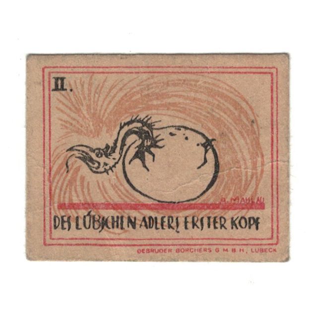 Banknote, Germany, Lübeck Stadtkasse, 20 Pfennig, oeuf, 1921, 1921-04-01