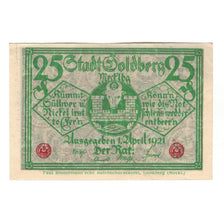 Banknote, Germany, Goldberg Stadt, 25 Pfennig, Batiment, 1921, 1921-04-01
