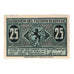 Banknote, Germany, Bleckede Flecken, 25 Pfennig, paysage, undated (1920)