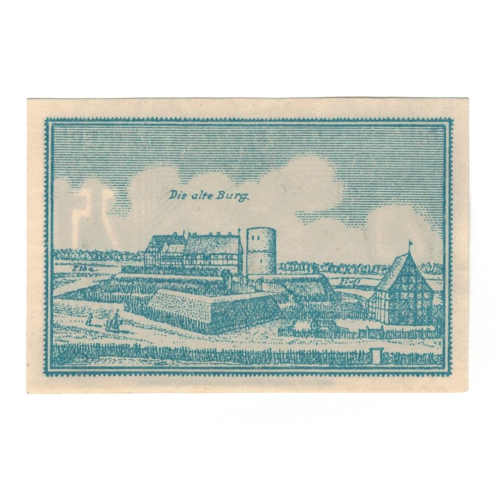 Banknote, Germany, Bleckede Flecken, 25 Pfennig, paysage, undated (1920)