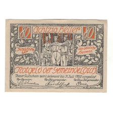 Geldschein, Österreich, Loich N.Ö. Gemeinde, 80 Heller, texte 1, 1920