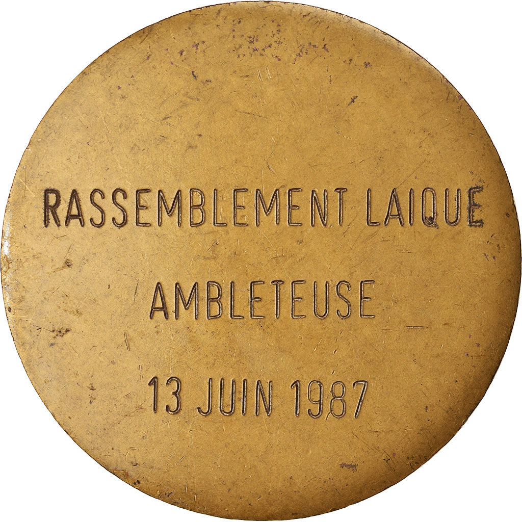 France, Médaille, Rassemblement Laïque, Ambleteuse, Pas-de-Calais, Religions &