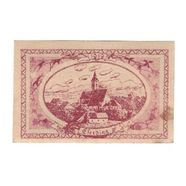 Geldschein, Österreich, Eferding O.Ö. Stadtgemeinde, 20 Heller, paysage, 1919