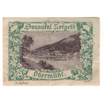 Geldschein, Österreich, Donautalnotgeld O.Ö. der Gemeinden, 30 Heller, Texte