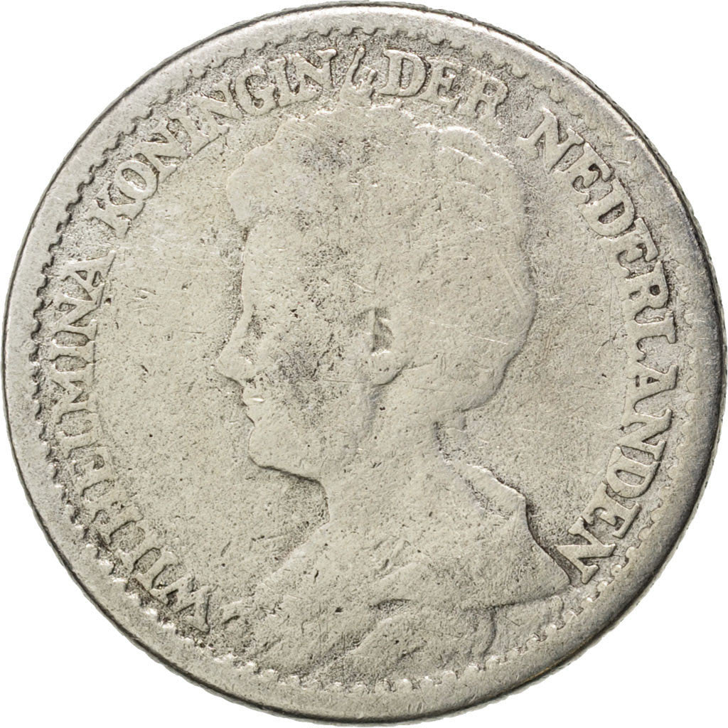 Pays-Bas, Wilhelmina I, 25 Cents, 1613, Argent, B+, KM:146