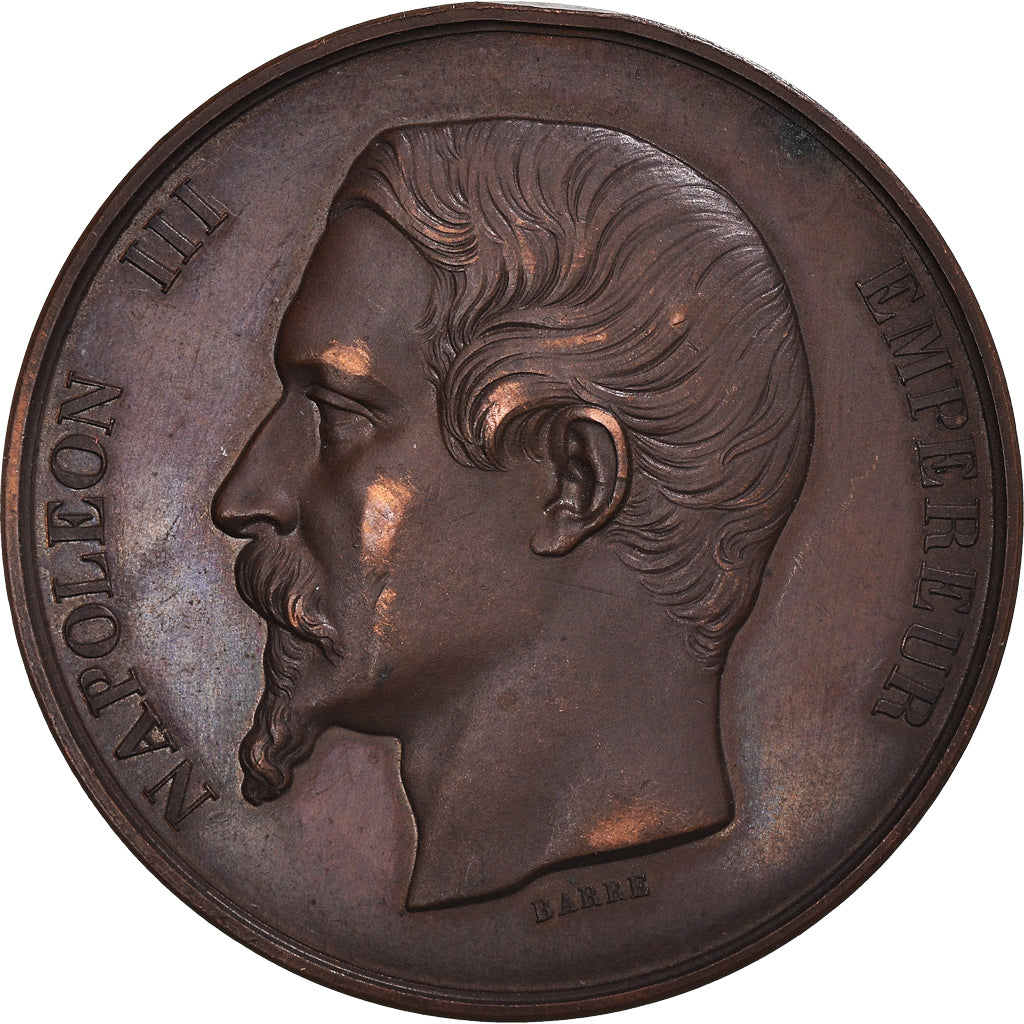 France, Médaille, Napoléon III, Lycée Impérial Saint-Louis, 1859, Barre