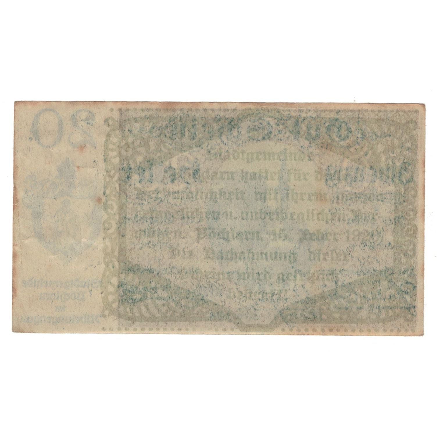 Geldschein, Österreich, Pöchlarn N.Ö. Stadtgemeinde, 20 Heller, N.D, 1920