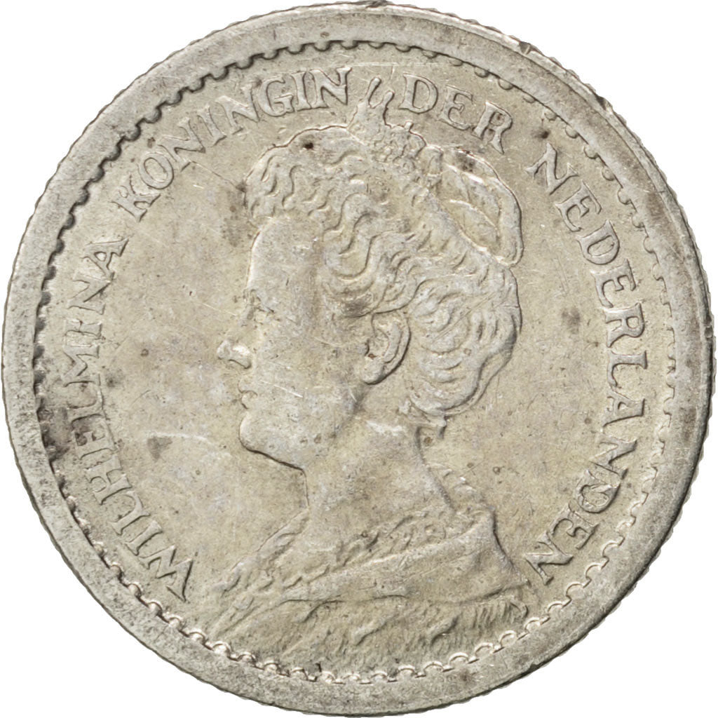 Netherlands, Wilhelmina I, 10 Cents, 1913, Silver, AU(55-58), KM:145