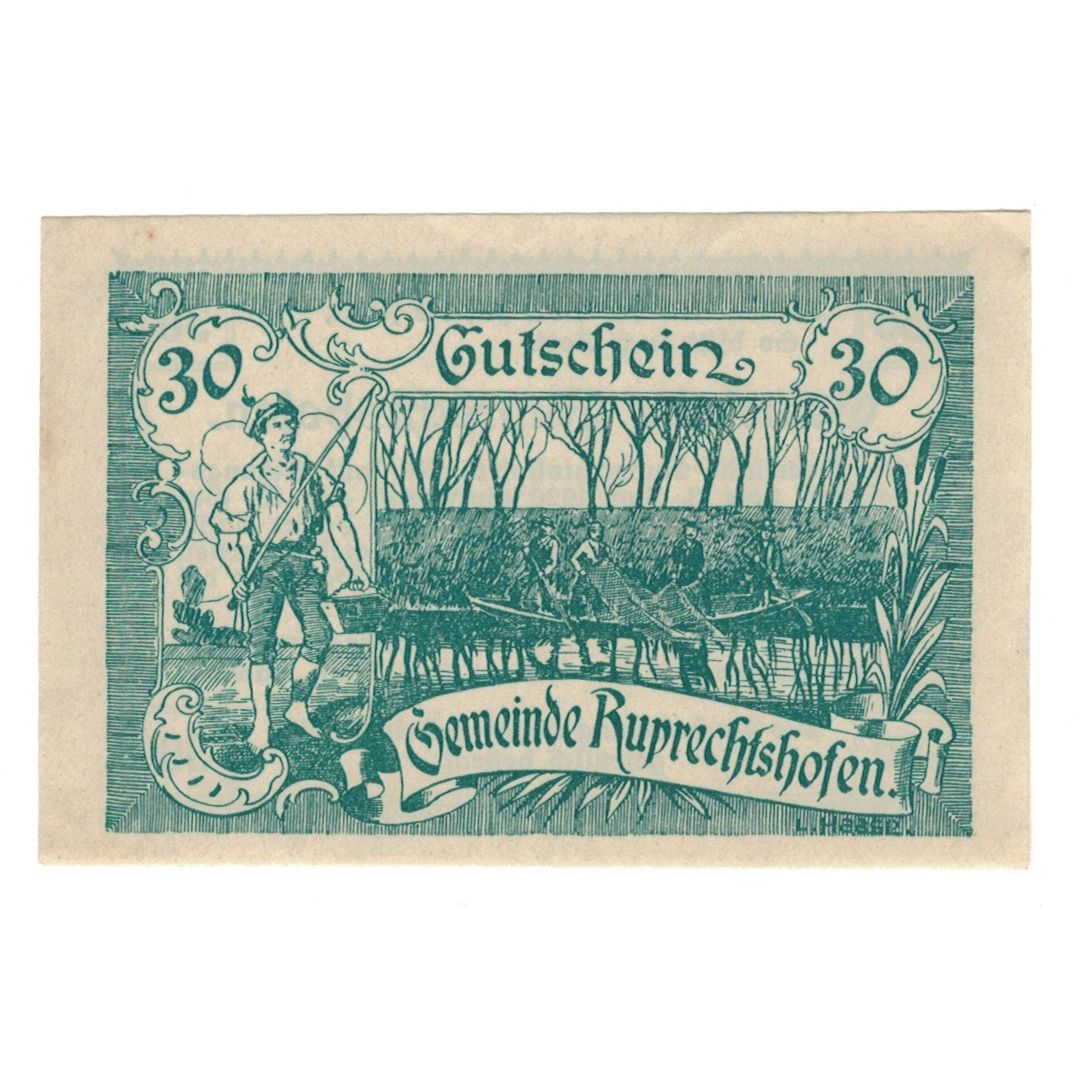 Geldschein, Österreich, Ruprechtshofen, 30 Heller, Texte 2, 1920, 1920-02-29