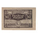 Geldschein, Österreich, Kremsmünster O.Ö. Marktgemeinde, 50 Heller, village