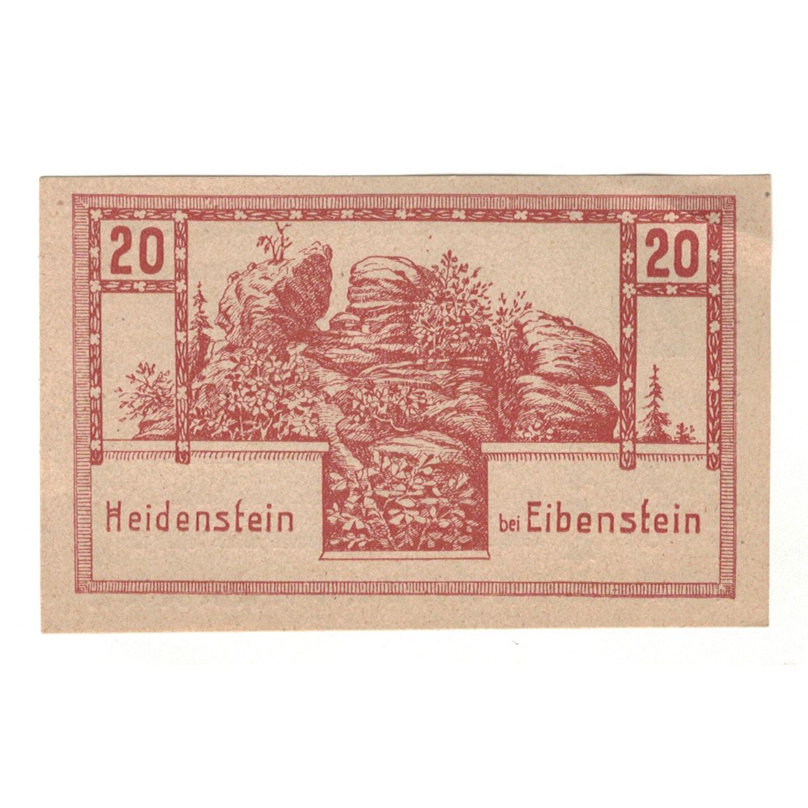 Geldschein, Österreich, Rainbach O.Ö. Gemeinde, 20 Heller, Texte, 1920