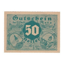 Banknote, Austria, Retz N.Ö. Stadtgemeinde, 50 Heller, Texte, 1920, 1920-09-30
