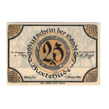 Billet, Allemagne, Buxtehude Stadt, 25 Pfennig, personnage, 1920, 1920-10-01