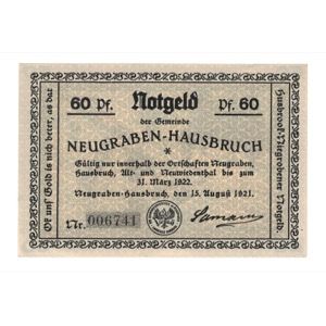 Banknote, Germany, Neugraben-Hausbruch Gemeinde, 60 Pfennig, Texte, 1921