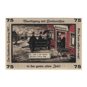 Banknote, Germany, Neugraben-Hausbruch Gemeinde, 75 Pfennig, Texte, 1921
