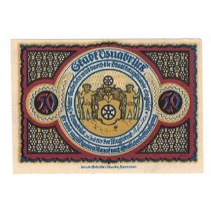 Banknote, Germany, Osnabrück Stadt, 50 Pfennig, village, 1921, 1921-07-01