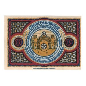Banknote, Germany, Osnabrück Stadt, 50 Pfennig, village 1, 1921, 1921-07-01