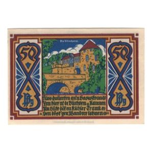 Banknote, Germany, Osnabrück Stadt, 50 Pfennig, village 1, 1921, 1921-07-01