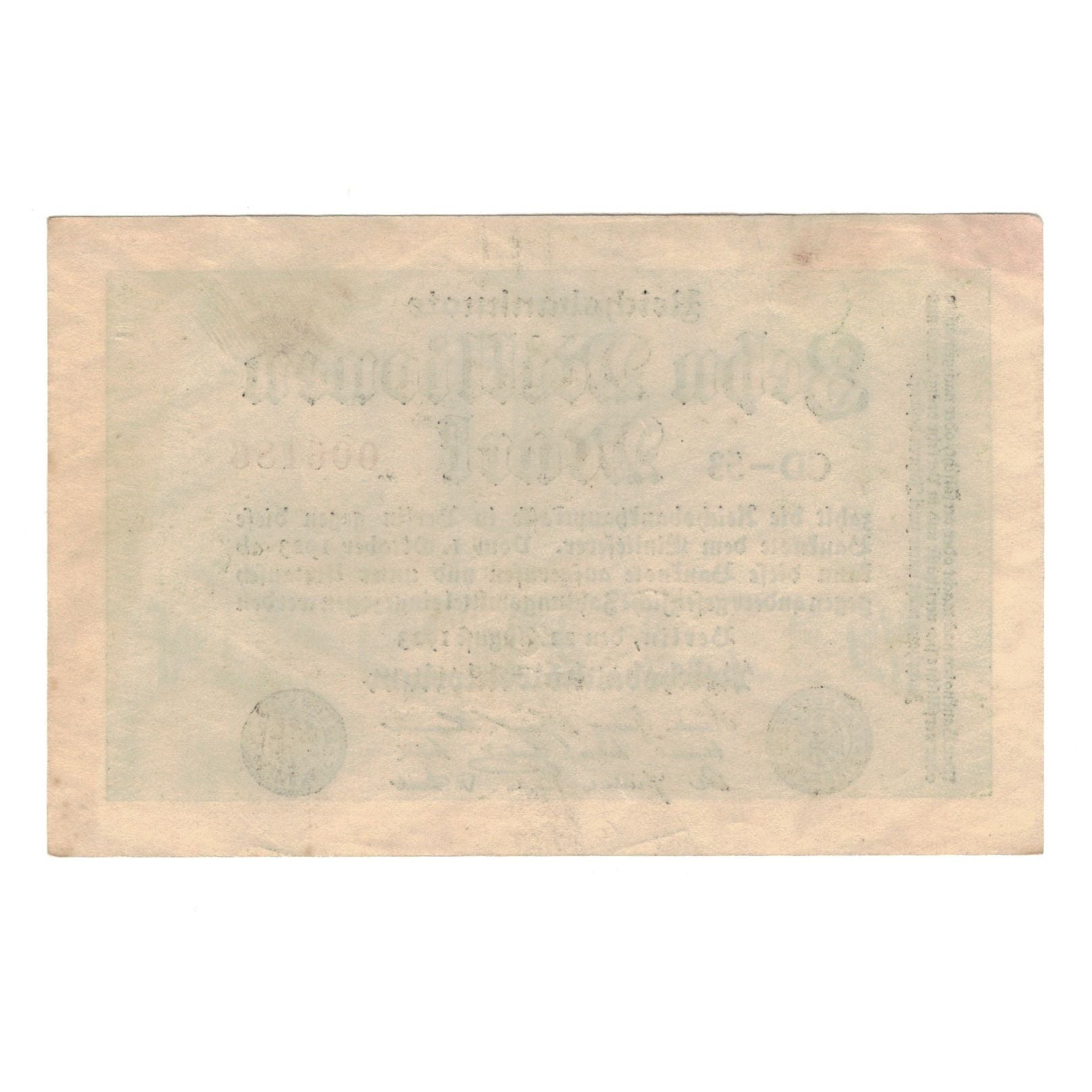 Billet, Allemagne, Reichsbanknote Reichsbankdirektorium Berlin (Republic