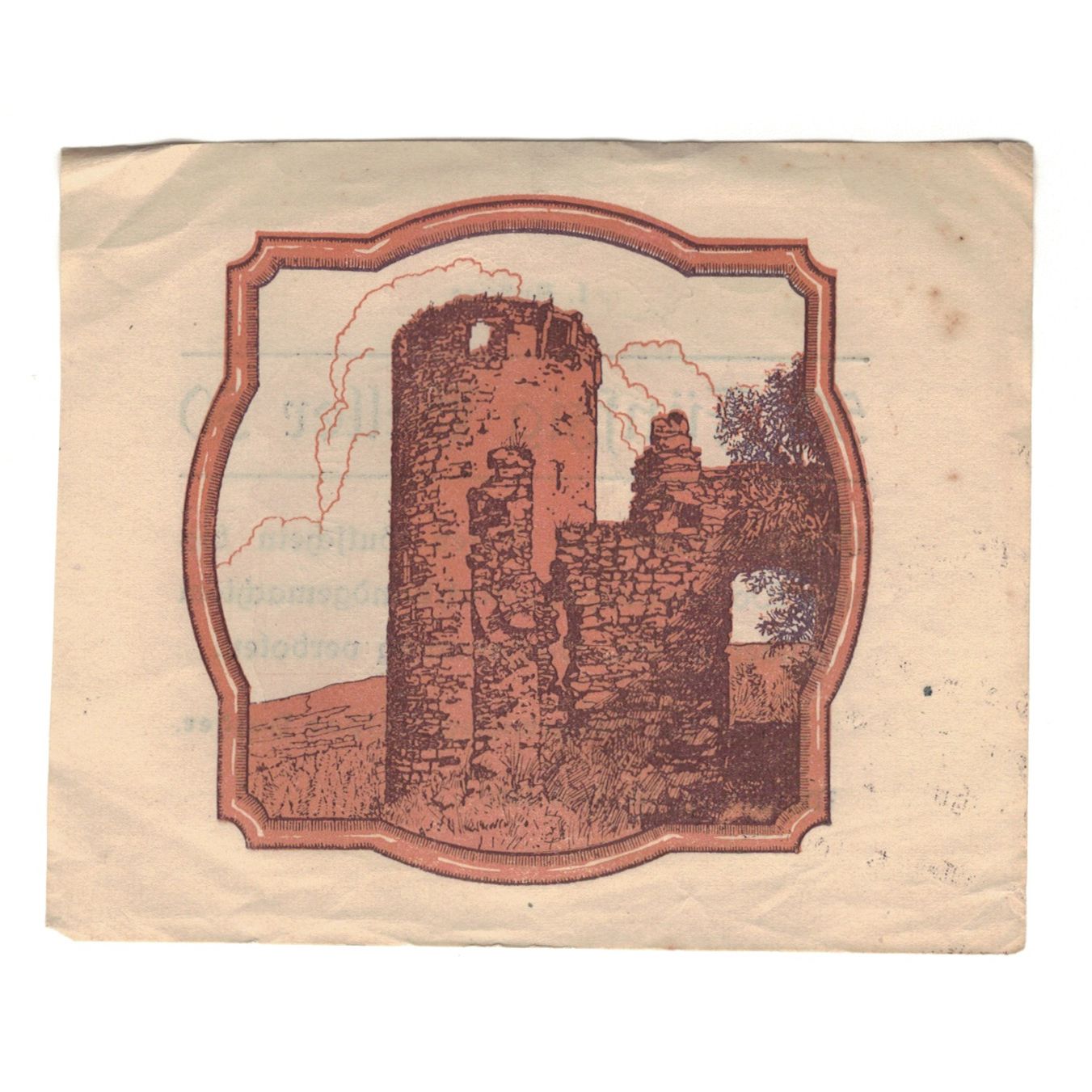 Banknote, Austria, Waxenberg O.Ö. Gemeinde, 50 Heller, fontaine, 1920