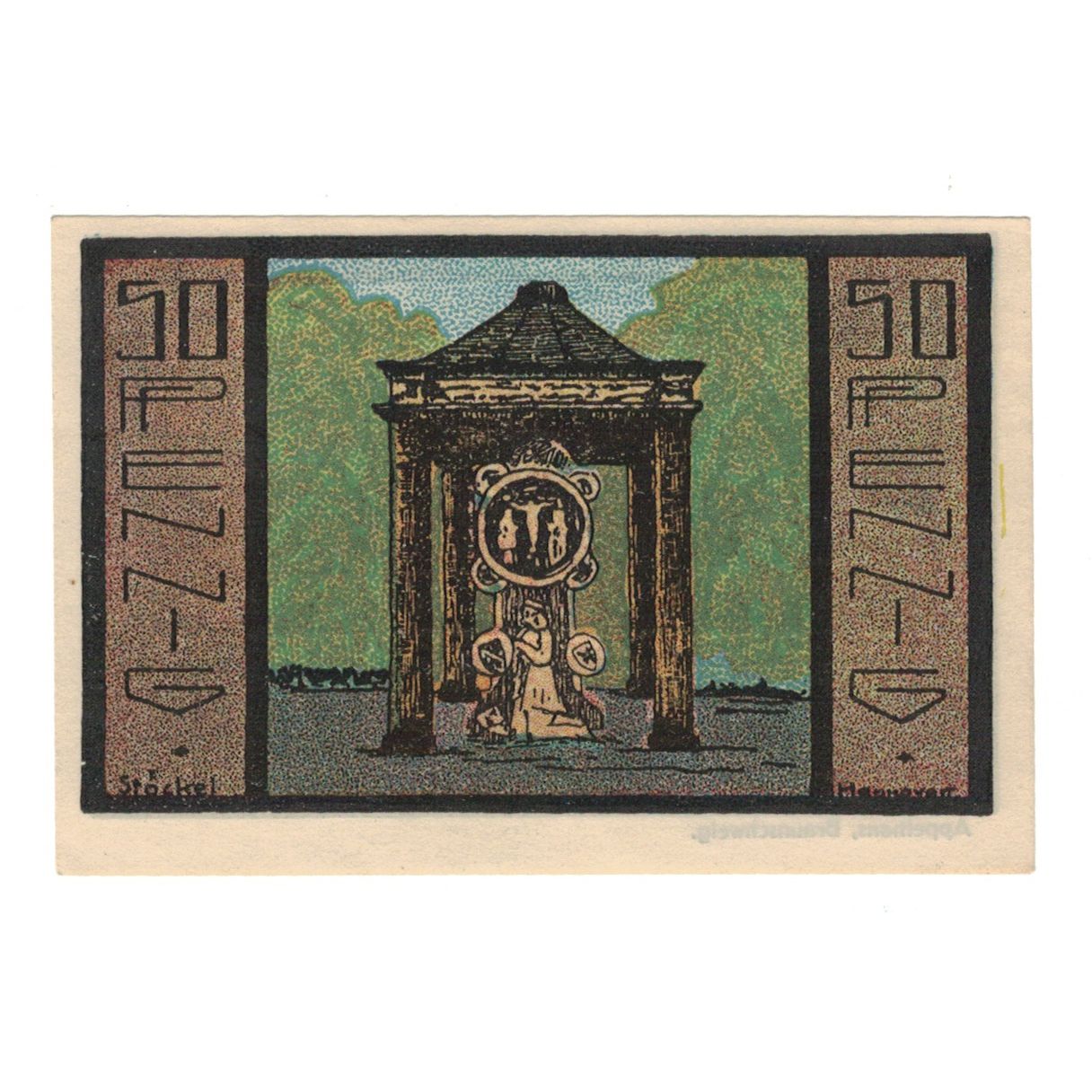 Geldschein, Deutschland, Neustadt Am Rübenberge Kreissparkasse, 50 Pfennig