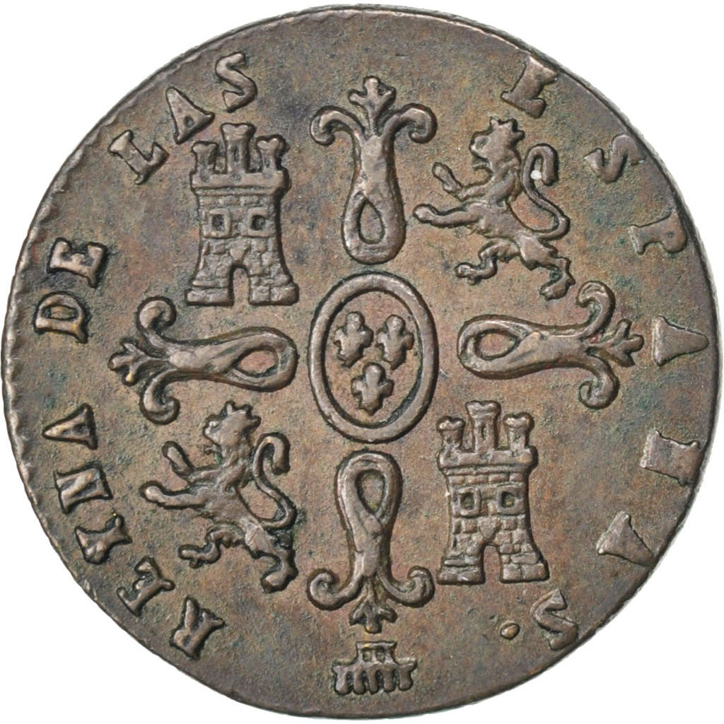 Espagne, Isabel II, 2 Maravedis, 1849, Segovia, Cuivre, TTB+, KM:532.4