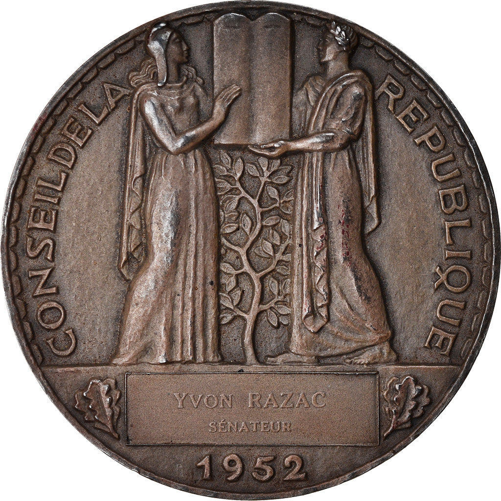 Mauritania, medalla, Conseil de la République, Yvon Razac, Sénateur, 1952