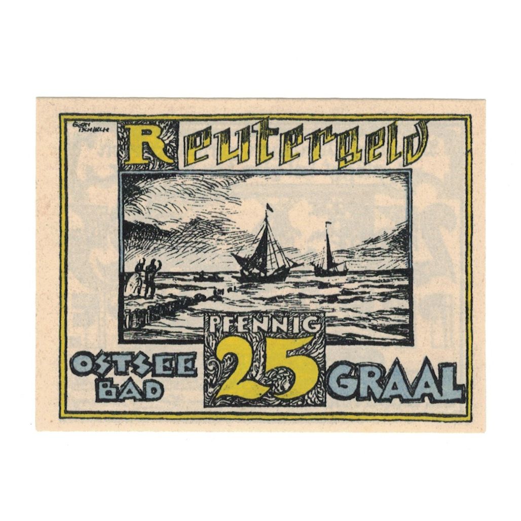 Banknote, Germany, Graal Badeverwaltung, 25 Pfennig, paysage, 1922, 1922-05-31