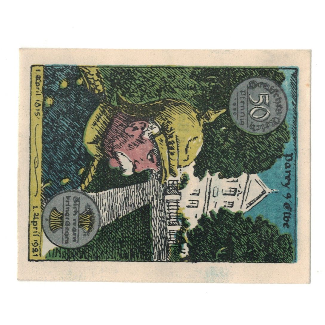 Banknote, Germany, Parey a.d. Elbe Spar und Creditbank, 50 Pfennig, texte 1